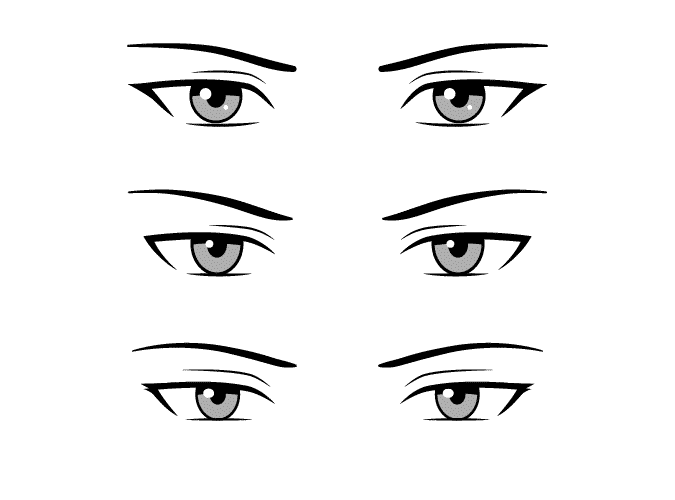 Tự học cách vẽ mắt anime nam đơn giản cho những người mới bắt đầu