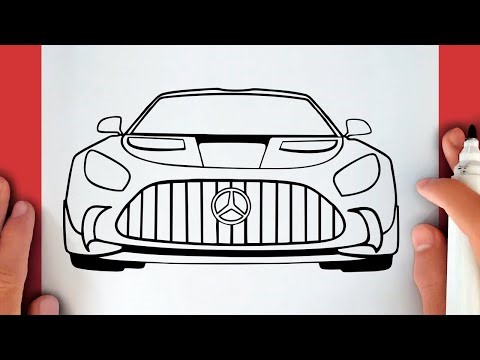 Xem ngay Tranh vẽ ô tô Mercedes đầy đủ chi tiết