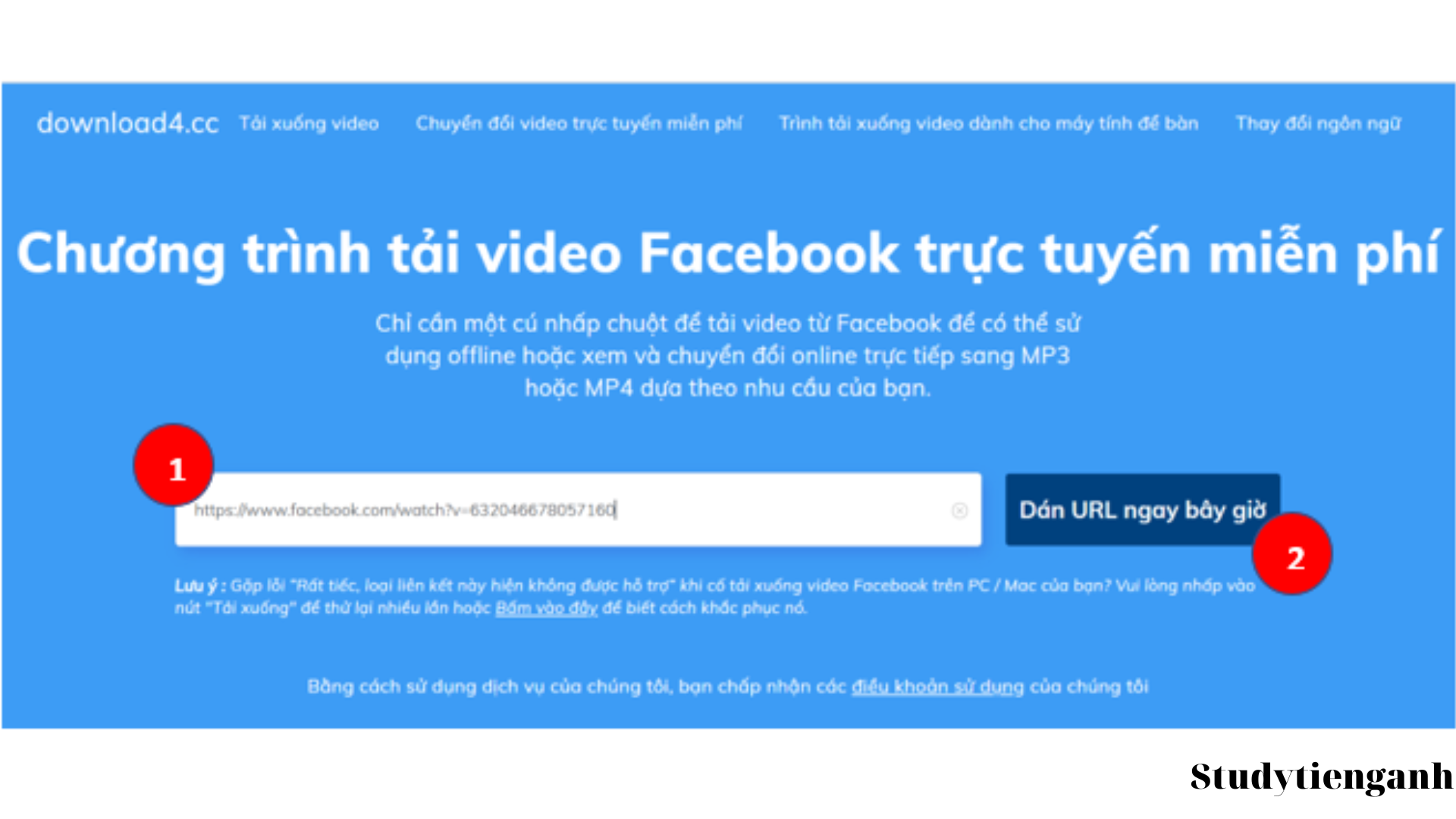 tải video facebook