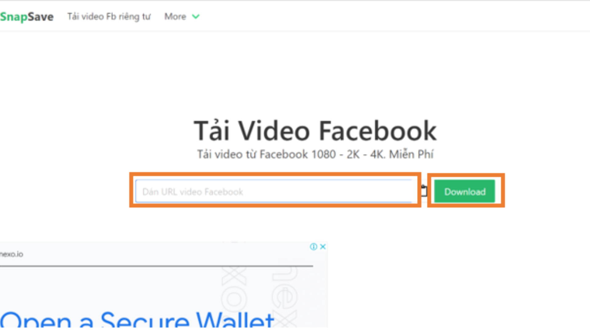 tải video facebook